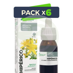 Pacote com 6 extratos de erva de São João 50ml Soria Natural