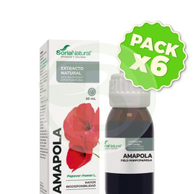 Pack 6x Extracto De Amapola 50Ml Soria Natural