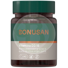 Vitamina D3 15Mcg / 600IU 90 cápsulas Bonusan