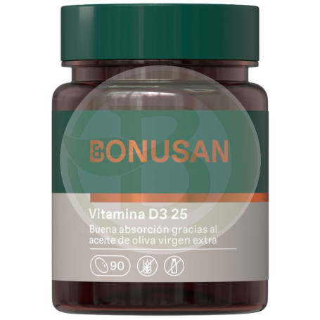 Vitamina D3 25Mcg / 1000IU 90 cápsulas Bonusan