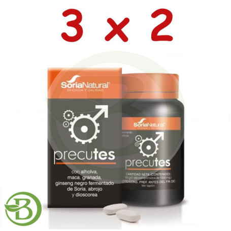 Pack 3x2 Precutes 60 Comprimidos Soria Natural