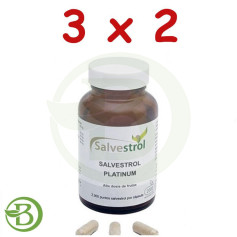 Pacote 3x2 Salvestrol Platinum 60 Cápsulas