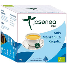 Anis-Camomila-Alcaçuz Bio 10 Pirâmides em Envelopes Equisalud