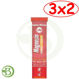 Pack 3x2 Magnesio + Vit B2 + Vit B6 20 Tabletas Efervescentes Ynsadiet