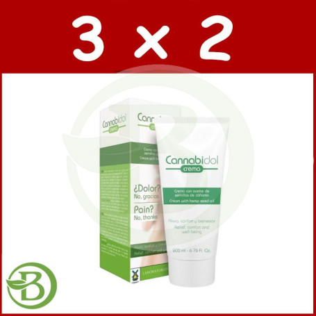 Pack 3x2 Cannabidol Crema 200Ml. Tegor