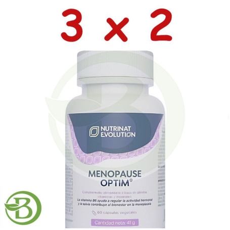 Pack 3x2 Menopause Optim 60 Cápsulas Vegetales Nutrinat Evolution