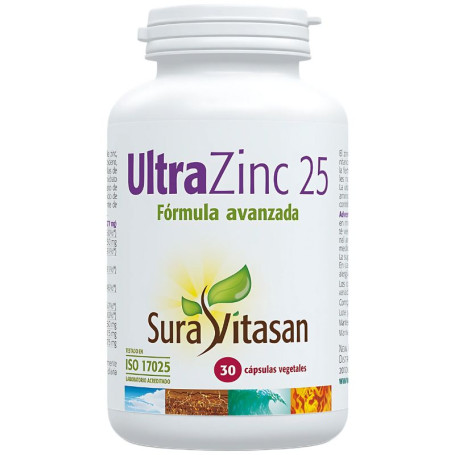 Ultra Zinco 25 30 Cápsulas Sura Vitasan
