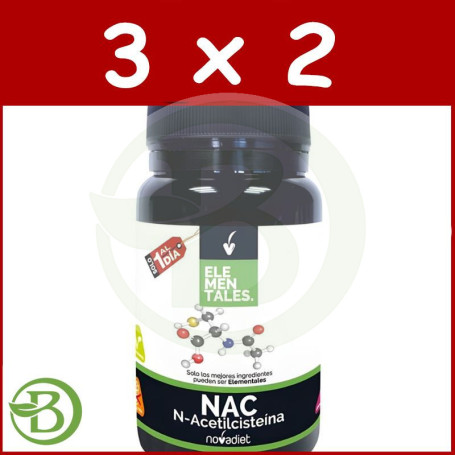 Pack 3x2 Nac 30 Capsulas Novadiet