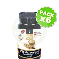 Pacote 6x Ksm 66 Ashwagandha 30 Comprimidos Novadiet