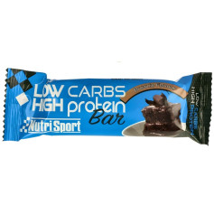 Barra de Proteína com Baixo Teor de Carboidratos Sabor Brownie 60g Nutrisport