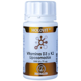Holovit Lipossomal Vitaminas D3 e K2 50 Cápsulas Equisalud