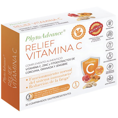 Alívio da Vitamina C 30 Comprimidos Phytoadvance
