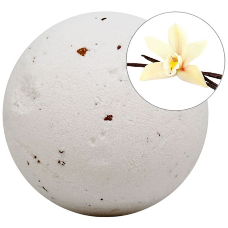 Bomba de banho espumante de baunilha com pétalas 140g Sys