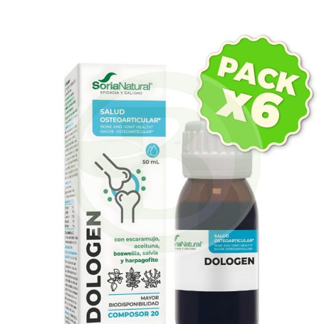 Pack 6x Composor 20 Dologen 50Ml Soria Natural