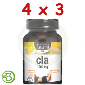 Pack 4x3 Cla Slim 1000Mg 40+20 Perlas Naturmil