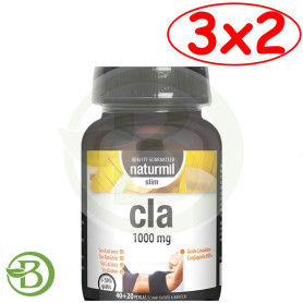 Pack 3x2 Cla Slim 1000Mg 40+20 Perlas Naturmil
