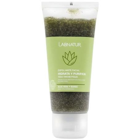 Esfoliante Facial de Aloe Vera e Bambu 100ml Labnatur