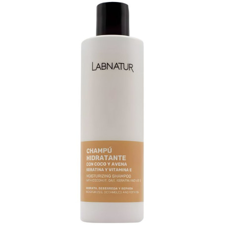 Shampoo hidratante de coco e aveia com queratina 250ml Labnatur