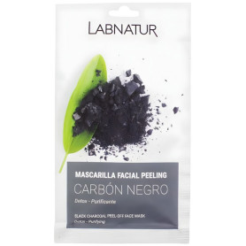 Máscara facial esfoliante de carvão vegetal preto 10ml Labnatur