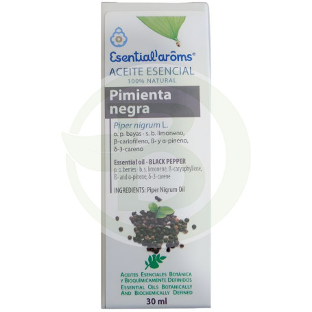 Óleo Essencial de Pimenta Preta 30Ml. Aroms essenciais