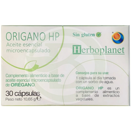 Origano Hp 10,65 G, 30 cápsulas AE microencapsuladas Herboplanet