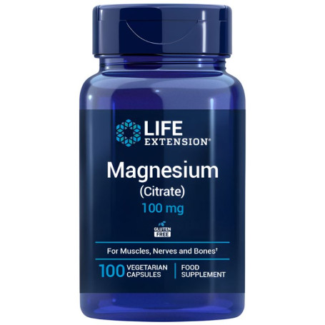 Citrato de Magnésio 100mg 100 Cápsulas Life Extension