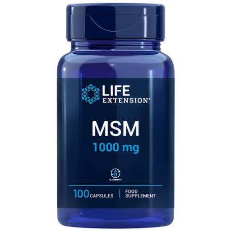 MSM 1000mg 100 Cápsulas Life Extension