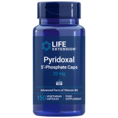 Piridoxal 5-Fosfato 20mg 150 Cápsulas Life Extension