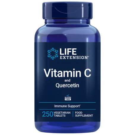 Vitamina C e Quercetina 250 Comprimidos Life Extension
