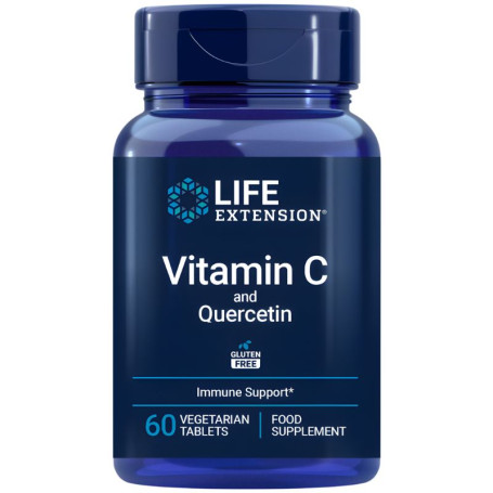 Vitamina C e Quercetina 60 Comprimidos Life Extension
