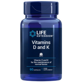 Vitaminas D e K 60 Cápsulas Life Extension