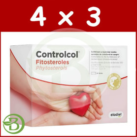 Pack 4x3 Controlcol Fitoesteroles 20 Sticks Eladiet