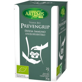 Chá de ervas Prevengrip Bio, 20 sachês para infusão, Artemis