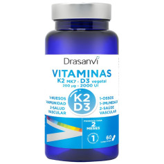 Vitamina K2+D3 60 Comprimidos Drasanvi
