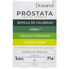 Cápsulas de Drasanvi para próstata, 60 unidades