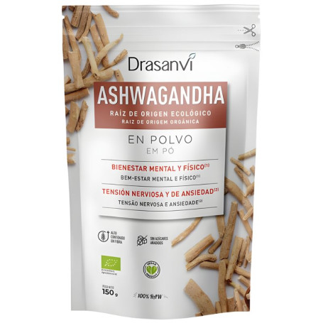 Pó de Ashwagandha Orgânico 150g Drasanvi