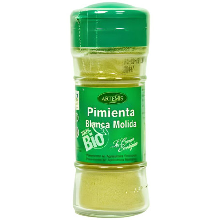 Pimenta-do-reino branca moída orgânica Artemis