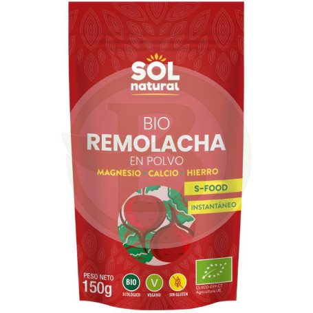 Beterraba em Pó Bio 150Gr. Sol Natural
