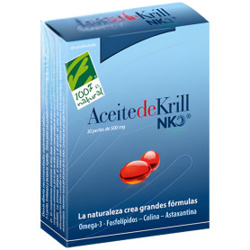 Óleo de Krill Nko 500mg 30 Pérolas 100% Natural