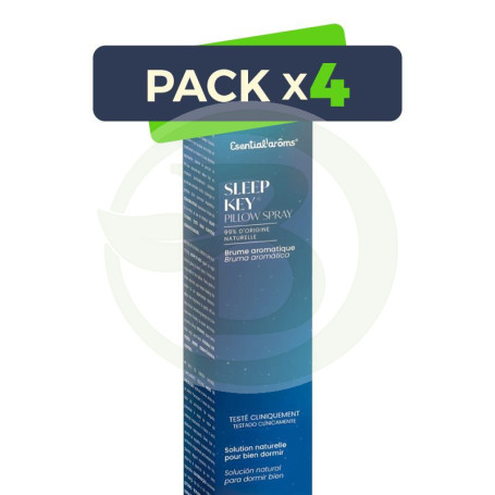 Pack 4x Sleep Key Pilow Spray 100Ml Esential Aroms