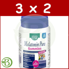 Pacote com 3x2 Gomas de Melatonina Pura Junior 1mg 30 Gomas Esi