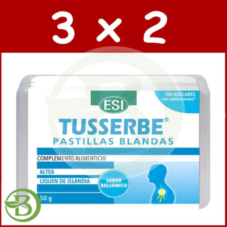 Pack 3x2 Tusserbe Pastillas Blandas 50G Esi