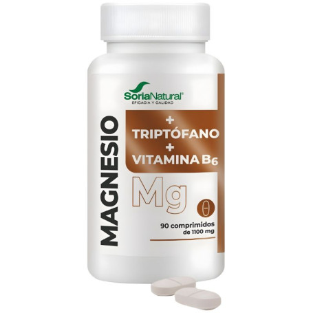 Magnésio + Triptofano + Vitamina B6 90 Comprimidos Soria Natural