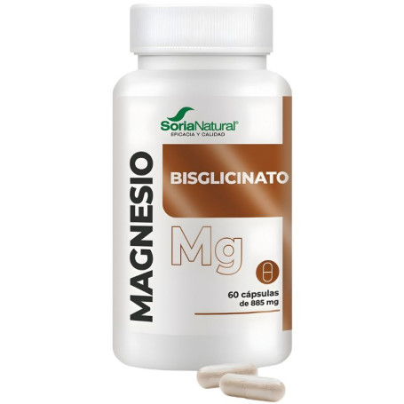 Bisglicinato de Magnésio 60 Cápsulas Soria Natural