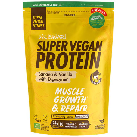 Svf Super Vegan Protein Banana e Baunilha 400g Iswari
