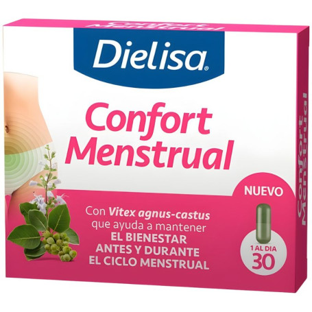 Dielisa para conforto menstrual, 30 cápsulas