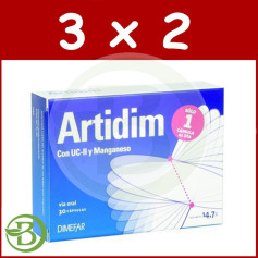 Pacote 3x2 Artidim UC-II 490Mg. 30 cápsulas Dimefar