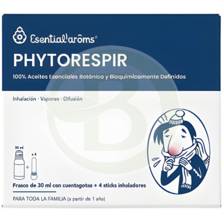 Phytorespir 30Ml. com inaladores Esential Aroms