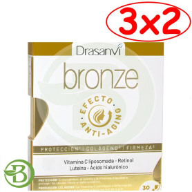 Pack 3x2 Bronze Anti Aging 30 Cápsulas Drasanvi