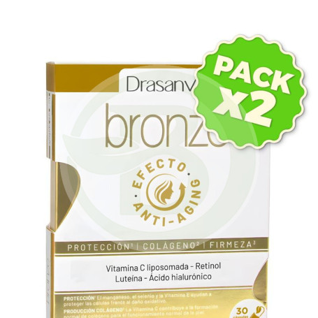 Pack 2x Bronze Anti Aging 30 Cápsulas Drasanvi
